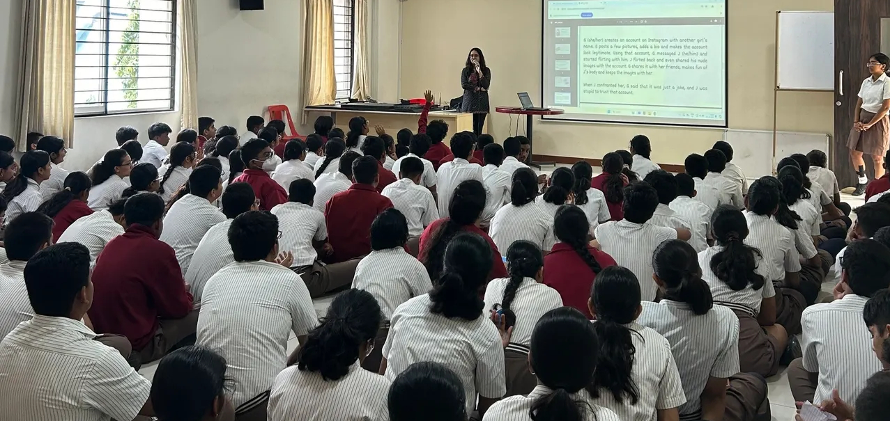 MAYA team engaging with students